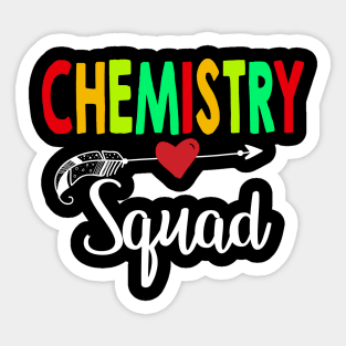 Chemistry Squad Teacher Back To School Sticker